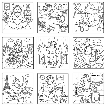 Homemade Ringbound Colouring Books