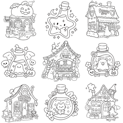 Homemade Ringbound Colouring Books