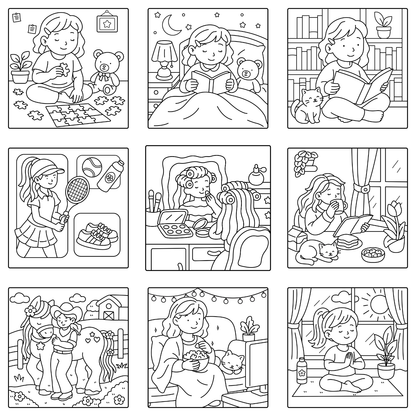 Homemade Ringbound Colouring Books