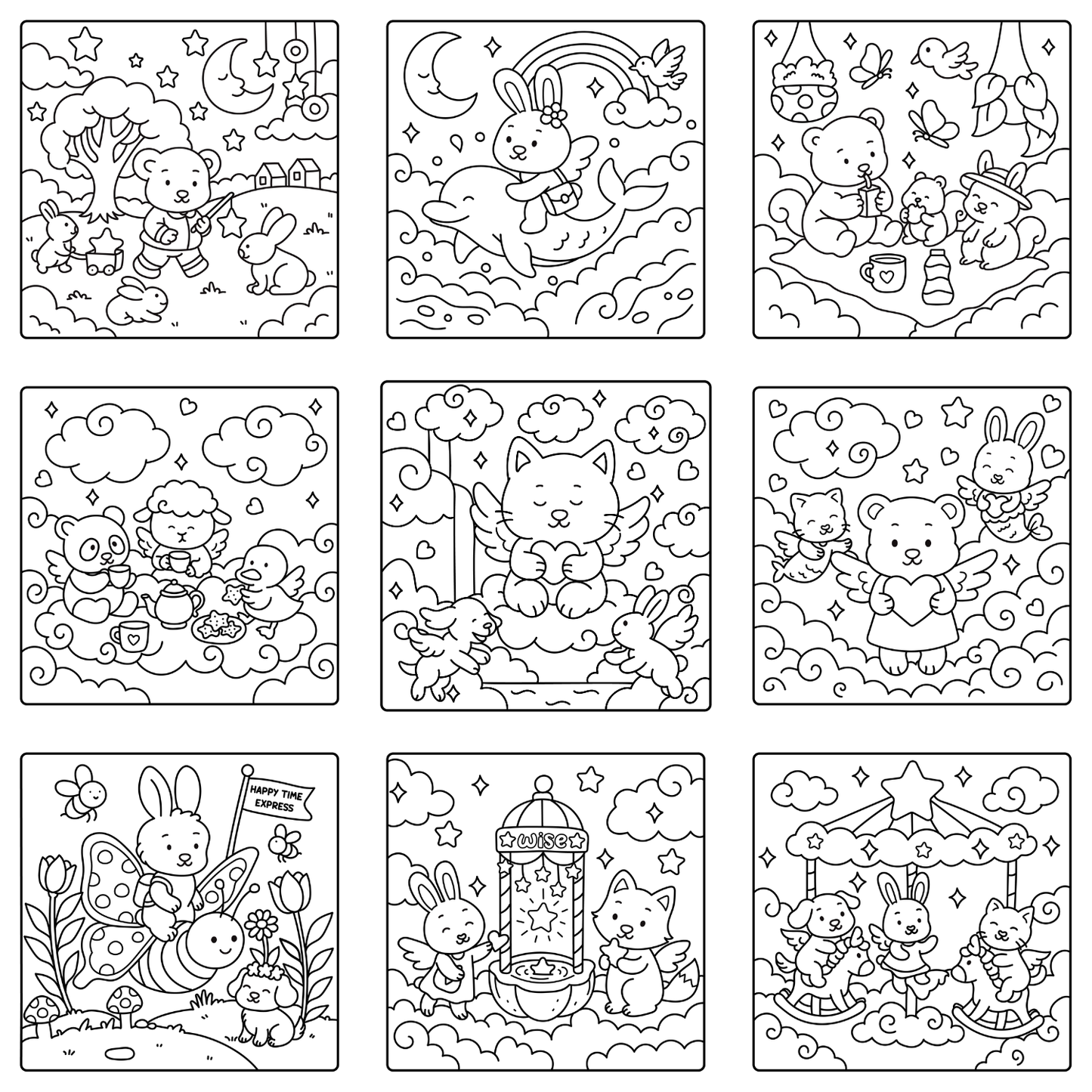 Homemade Ringbound Colouring Books