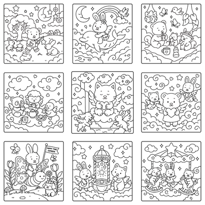 Homemade Ringbound Colouring Books