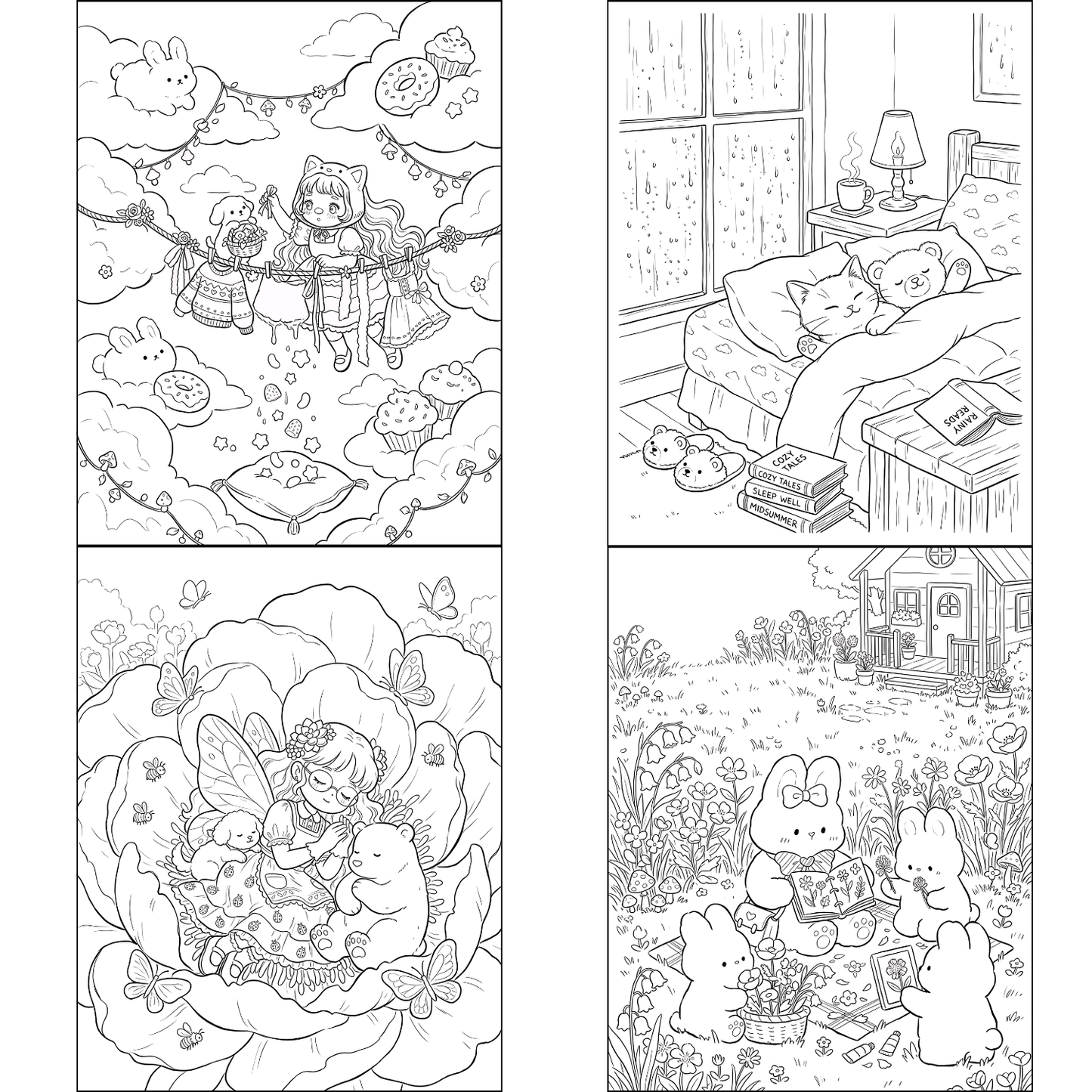Homemade Ringbound Colouring Books