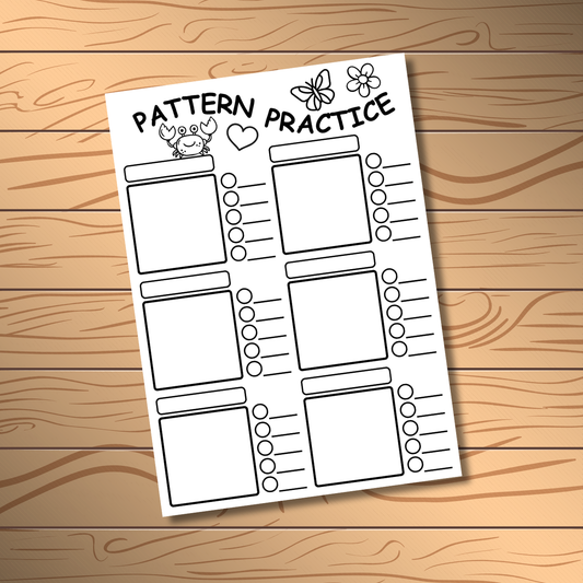 Pattern practice sheet