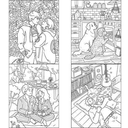Homemade Ringbound Colouring Books
