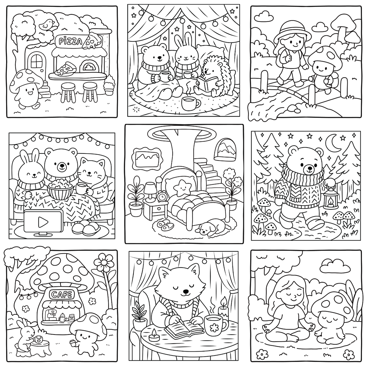 Homemade Ringbound Colouring Books