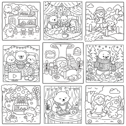Homemade Ringbound Colouring Books