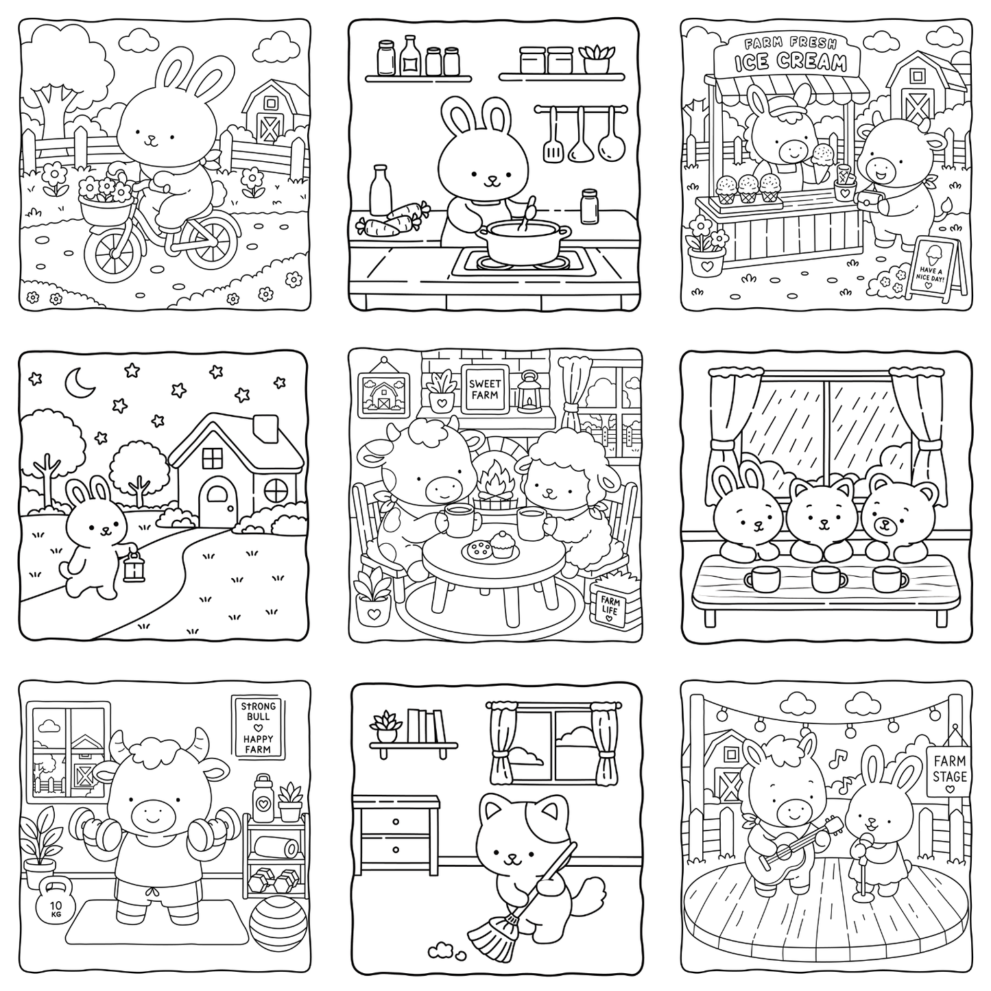 Homemade Ringbound Colouring Books
