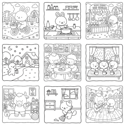 Homemade Ringbound Colouring Books