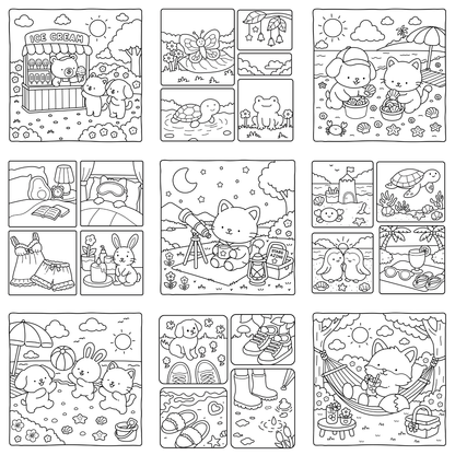 Homemade Ringbound Colouring Books