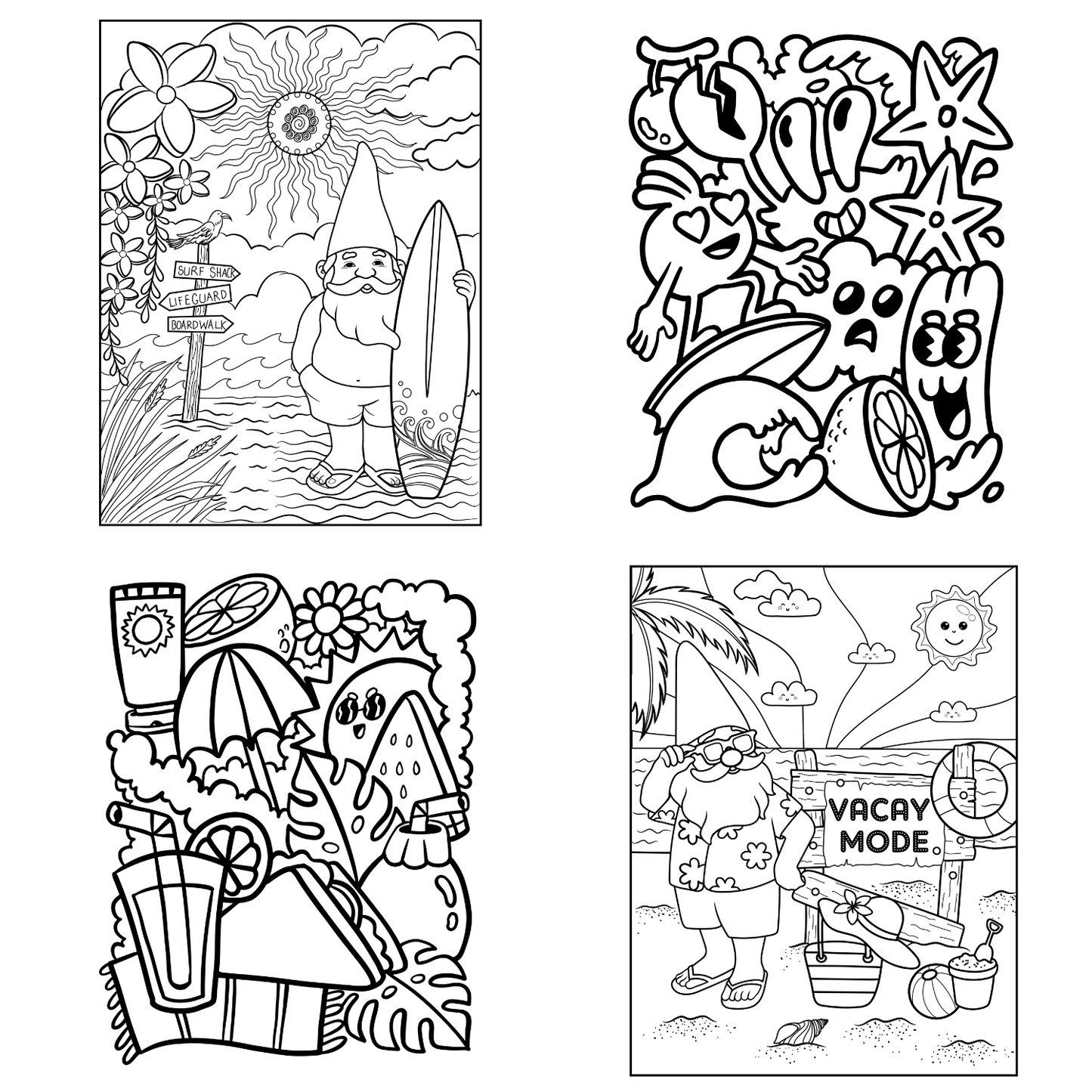 Homemade Ringbound Colouring Books