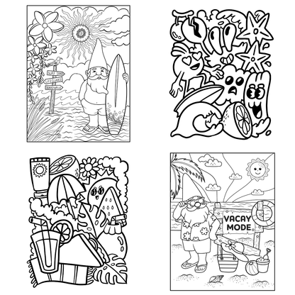 Homemade Ringbound Colouring Books