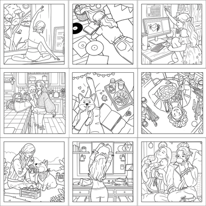 Homemade Ringbound Colouring Books