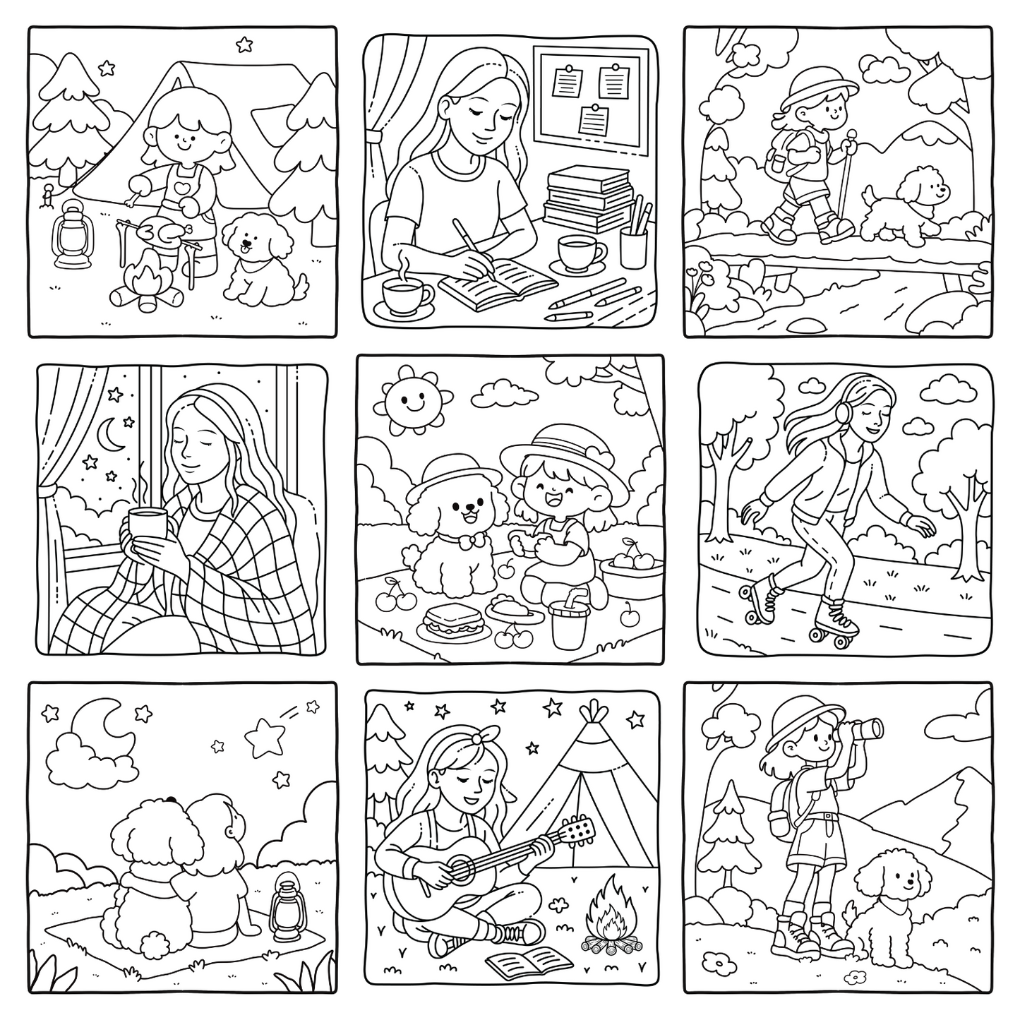 Homemade Ringbound Colouring Books