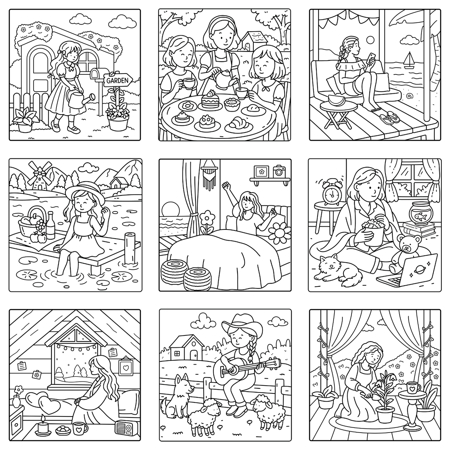 Homemade Ringbound Colouring Books