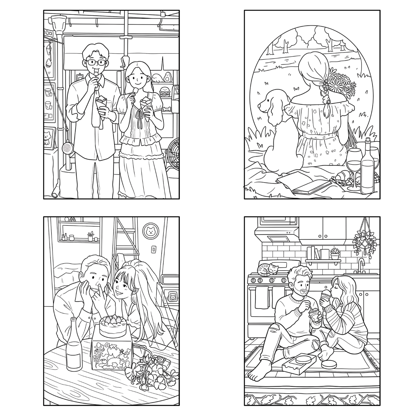 Homemade Ringbound Colouring Books