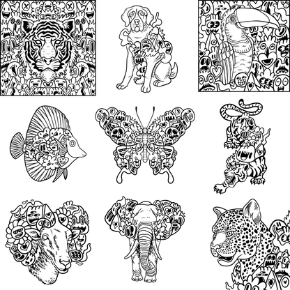 Homemade Ringbound Colouring Books