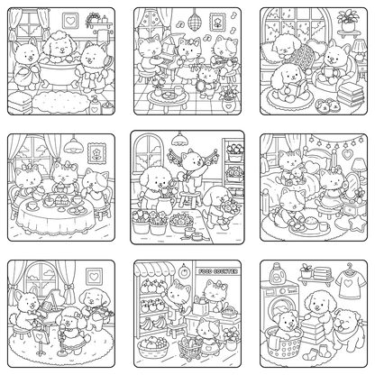 Homemade Ringbound Colouring Books
