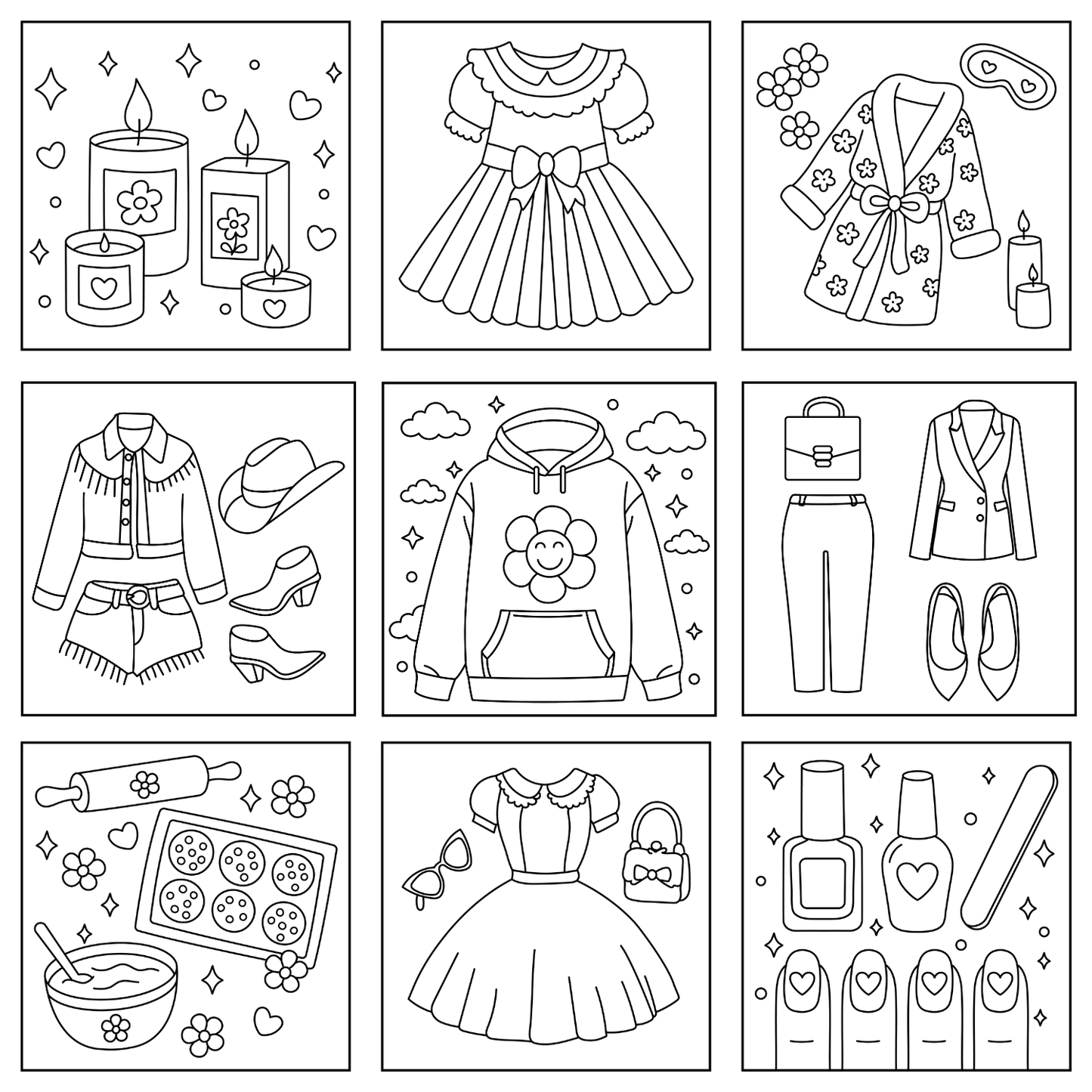 Homemade Ringbound Colouring Books
