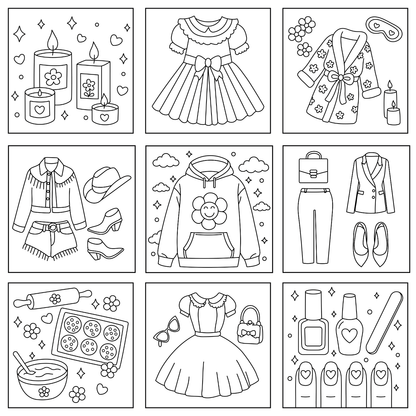 Homemade Ringbound Colouring Books
