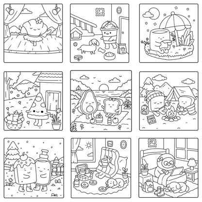 Homemade Ringbound Colouring Books
