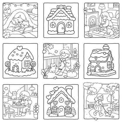Homemade Ringbound Colouring Books