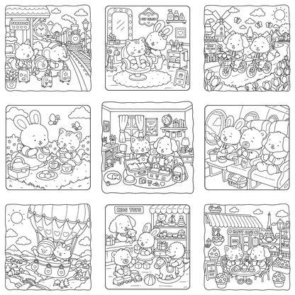 Homemade Ringbound Colouring Books
