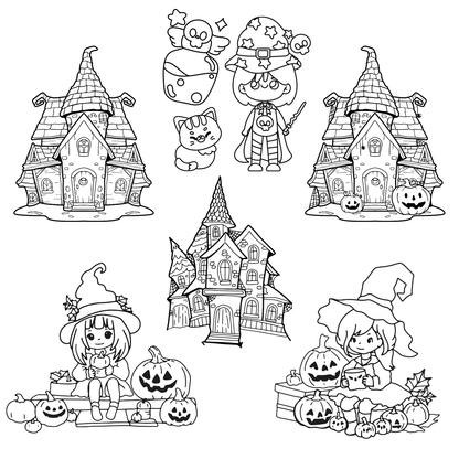 Homemade Ringbound Colouring Books