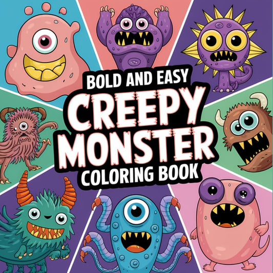 Creepy Monsters Colouring Book